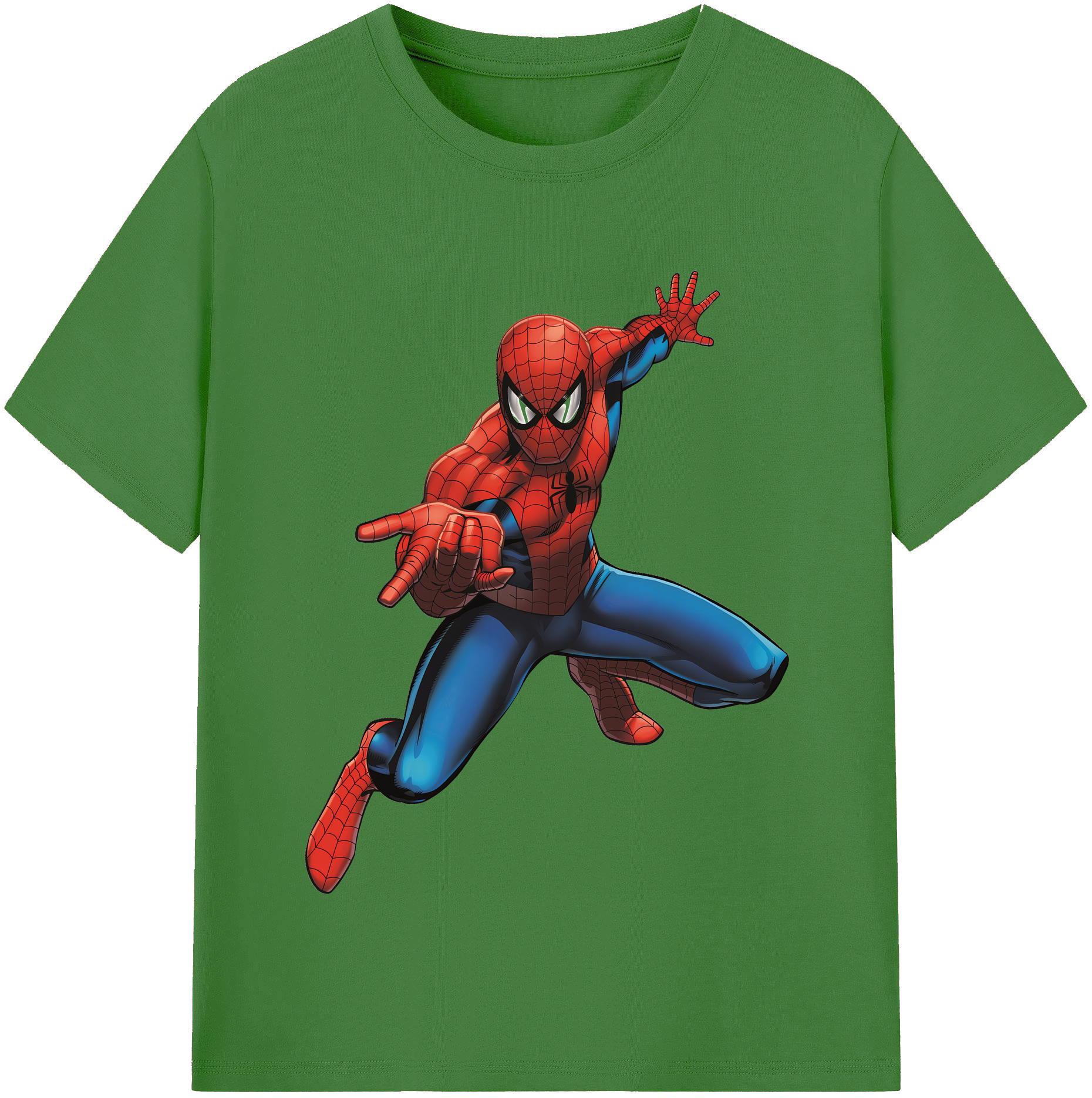 （画像用） Spider Man スパイダーマン レディースカジュアルプリントTシャツ（綿100％）